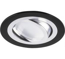 Светильник точечный встраиваемый под лампу DL2811 MR16 50W G5.3 "круг", черный  32644  FERON