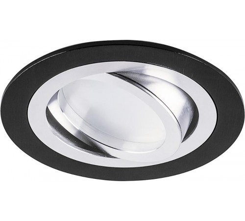 Светильник точечный встраиваемый под лампу DL2811 MR16 50W G5.3 "круг", черный  32644  FERON