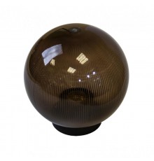 Светильник садово-парковый НТУ 02-100-305 без опоры, шар дымчатый призма D=300 mm  Б0048072  ЭРА