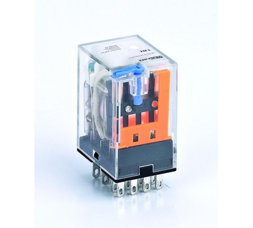 Промежуточное реле 4 конт. с LED инд. и TEST функ. 3А 127В DC ПР-102  23813DEK  DEKraft