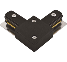 Коннектор для накладного шинопровода PTR CL-BL чёрный L-образный  5010833  Jazzway
