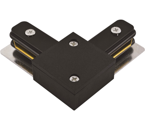 Коннектор для накладного шинопровода PTR CL-BL чёрный L-образный  5010833  Jazzway