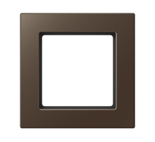 Рамка для вертикальной и горизонтальной установки, 1 пост; дюропласт; мокко; A CREATION  AC581MO  Jung