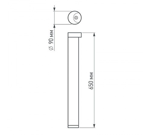 Светильник LGD-Path-Round90-H650B-7W Warm White  020349  Arlight