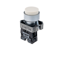 Кнопка выступающая, белая 1NO, мет. MTB2-BLZ111  58153  ОВЕН