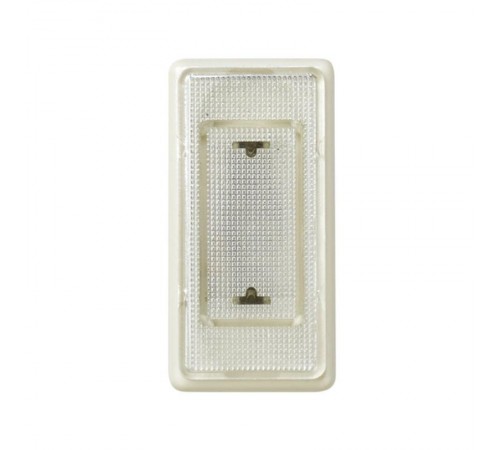 Simon 27 Индикатор системы "ждите-входите", прозрачный рассеиватель, узкий модуль, S27, слоновая кость  27808-31  Simon