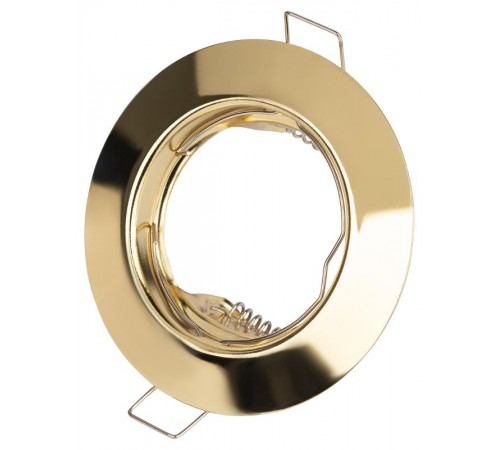 Светильник точечный встраиваемый под лампу ST3 50Вт MR16 золото штампованный  C0043802  ЭРА