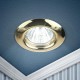 Светильник точечный встраиваемый под лампу ST3 50Вт MR16 золото штампованный  C0043802  ЭРА