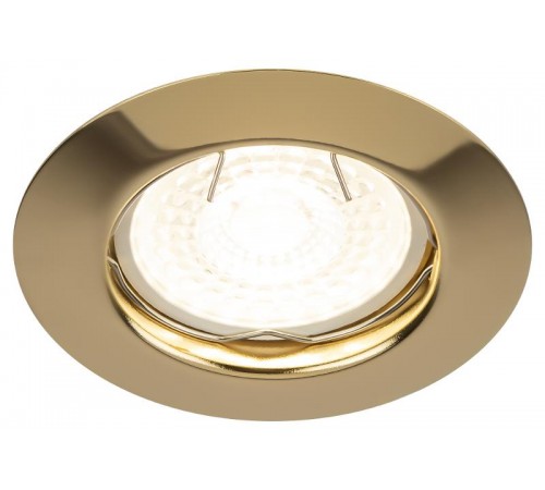 Светильник точечный встраиваемый под лампу ST3 50Вт MR16 золото штампованный  C0043802  ЭРА