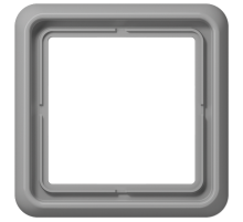 Рамка для вертикальной и горизонтальной установки, 1 пост; дюропласт; серый; CD500  CD581GR  Jung