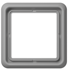 Рамка для вертикальной и горизонтальной установки, 1 пост; дюропласт; серый; CD500  CD581GR  Jung