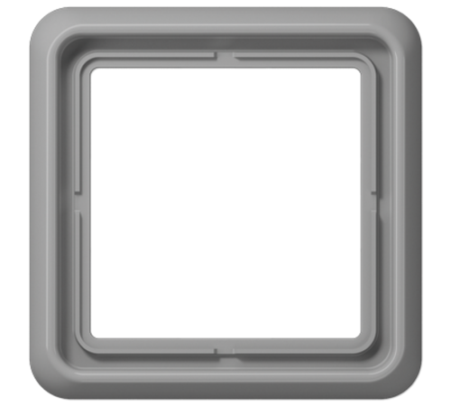 Рамка для вертикальной и горизонтальной установки, 1 пост; дюропласт; серый; CD500  CD581GR  Jung