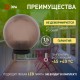 Светильник садово-парковый НТУ 02-100-355 без опоры, шар дымчатый призма D=350 mm  Б0048073  ЭРА