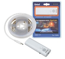 Комплект светодионая лента 1м IP65 белый свет 4000К на э/п 2АА (не в/к) ULS-R22-1,5W/4000K/1,0M/2AA SENSOR Smart Light  UL-00006561  Uniel