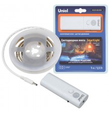 Комплект светодионая лента 1м IP65 белый свет 4000К на э/п 2АА (не в/к) ULS-R22-1,5W/4000K/1,0M/2AA SENSOR Smart Light  UL-00006561  Uniel