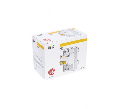Выключатель автоматический дифференциального тока АД12 2п 25А C 300мА тип AC (3 мод)  MAD10-2-025-C-300  IEK