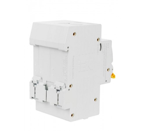 Выключатель автоматический дифференциального тока АД12 2п 16А C 100мА тип AC (3 мод)  MAD10-2-016-C-100  IEK