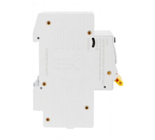 Выключатель автоматический дифференциального тока АД12 2п 16А C 100мА тип AC (3 мод)  MAD10-2-016-C-100  IEK