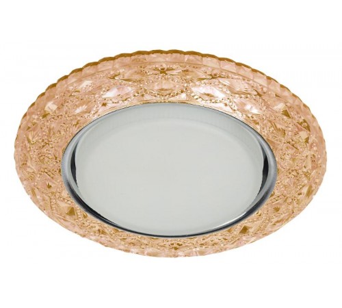 Светильник точечный встраиваемый под лампу DK LD24 15Вт GX53 шампань с подсветкой  Б0029632  ЭРА