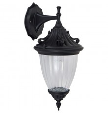 Светильник садово-парковый PL581 на стену вниз 60W 230V E27, черный  41164  Feron