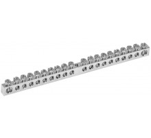 Шина PEN "земля-ноль" 6х9мм 20/1 никелевое покрытие (20групп/креп. цен.)  YNN10-20-100-N  IEK