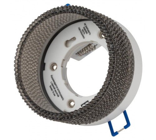 Cветильник встраиваемый под лампу GX53 DK97 WH/BK белый черный  Б0057457  ЭРА