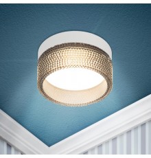 Cветильник встраиваемый под лампу GX53 DK97 WH/BK белый черный  Б0057457  ЭРА