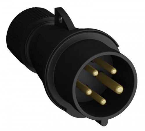 Вилка кабельная Easy&Safe 432EP9B,32А,3P+N+E,IP44,9ч,черн2CMA103601R1000 ABB
