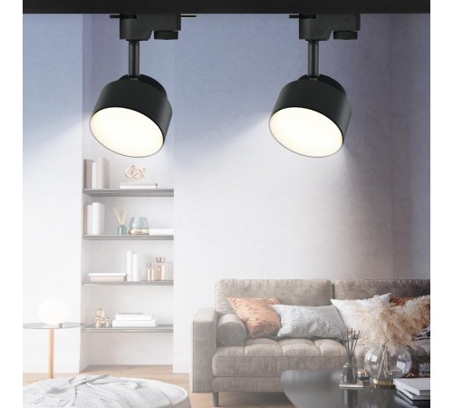 Светильник трековый под лампу Gx53, TR16 GX53 BK алюминий, цвет черный (40/320)  Б0048548  ЭРА