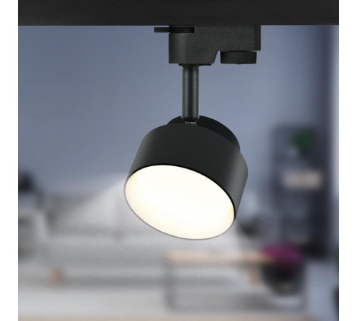 Светильник трековый под лампу Gx53, TR16 GX53 BK алюминий, цвет черный (40/320)  Б0048548  ЭРА