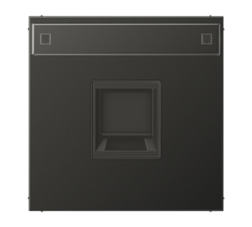 Плата (фиксация защёлкиванием) с полем для надписи для одного модуля; металл; антрацит AL1969-1NAWEAN Jung