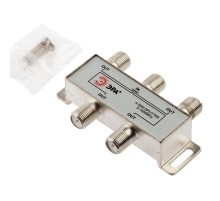 Делитель ТВ   D-F-03 4 ответвления под F разъём 5-1000 МГц  Б0048319  ЭРА