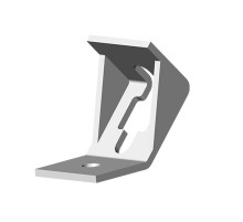 Угол 45 град. для оттяжки шпильки, толщ. 4,0 мм, гальван. цинк, 868130  УШ45-4,0-ЭЦ   Ostec