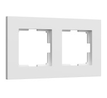 W0022961/ Электроустановочные изделия - Рамка на 2 поста Slab (белый матовый)  a062795  Werkel