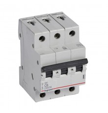Выключатель автоматический трехполюсный RX3 4500 6А C 4,5кА  419705  Legrand