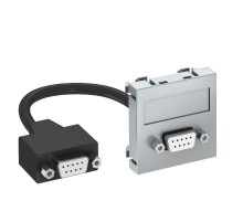 Мультимедийная рамка D-Sub9 Modul45 (серебристый) (MTG-DB9 F AL1)  6104688  OBO Bettermann