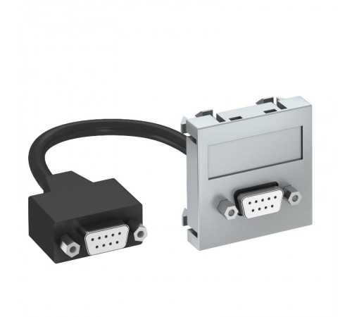 Мультимедийная рамка D-Sub9 Modul45 (серебристый) (MTG-DB9 F AL1)  6104688  OBO Bettermann