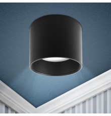 Светильник накладной подсветка OL8 GX53 BK под лампу Gx53, алюминий, цвет черный (40/800)  Б0048538  ЭРА