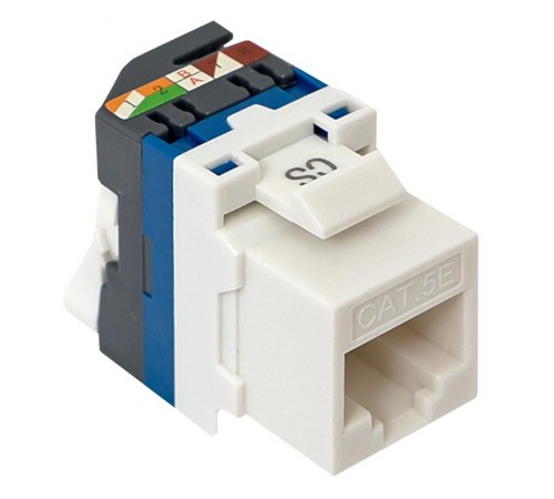 Модуль Keystone TERACOM CS Cat.5E неэкранированный 110 IDC 180 градусов самозажимной (Toolless) серый  TRCS-KSTN-RT180-5EUTP-GY  EKF