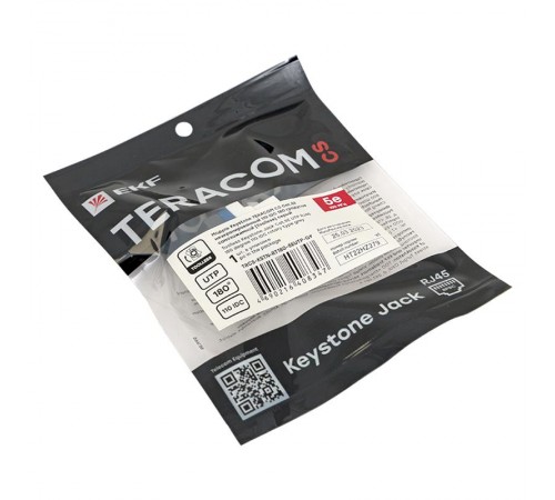Модуль Keystone TERACOM CS Cat.5E неэкранированный 110 IDC 180 градусов самозажимной (Toolless) серый  TRCS-KSTN-RT180-5EUTP-GY  EKF