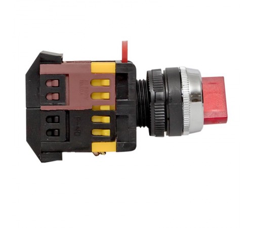 Переключатель ANC-22 3P красный с подсветкой 220В NO+NC EKF PROxima  psw-ans-3p-r-220  EKF