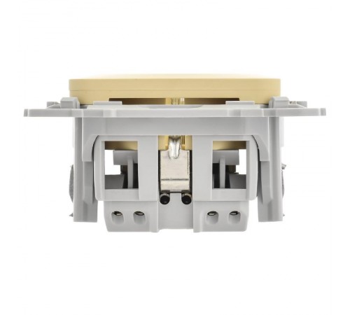 FLITE Розетка с заземлением без шторок быстрозажимные клеммы 16А РС11-1-ФлН навахо  FI-R11-16-1-K87  IEK