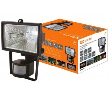 Прожектор галогенный ИО 500Д 500Вт IP54 черный, детектор  SQ0302-0012  TDM