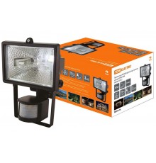 Прожектор галогенный ИО 500Д 500Вт IP54 черный, детектор  SQ0302-0012  TDM