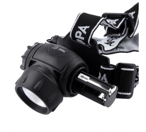 Фонарь светодиодный налобный GB-410 на батарейках 3хААА, 3 режима, черный, IP44  Б0051463  ЭРА