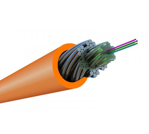 FO-AWS1-IN-50-2-LSZH-OR Кабель волоконно-оптический 50/125 (OM2) многомодовый, 2 волокна, супергибкий, бронир., нг(А)-HF  448769  Hyperline