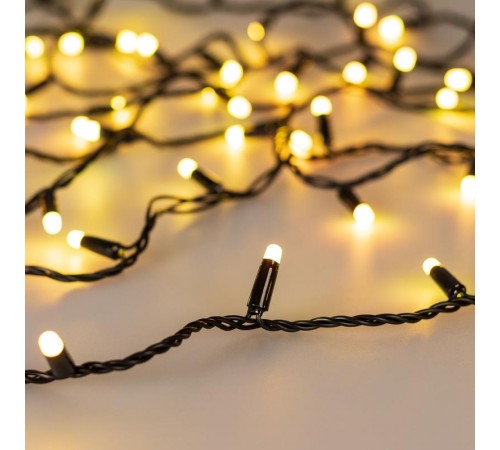 Светодиодная гирлянда ARD-STRING-CLASSIC-20000-BLACK-200LED-MILK-SYNC RGB (230V, 13W) (Ardecoled, IP65)  028205  Arlight