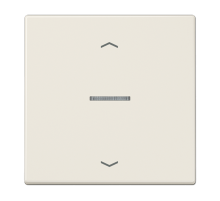 Клавиша для KNX кнопки, 1 группа, с окошком и символами"стрелки"; дюропласт; слоновая кость  LS101KO5P  Jung