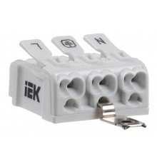 Клемма пружинная соединительная КСПз3-L+N+PE  UKZ-B06-3P-F0-E1-10  IEK
