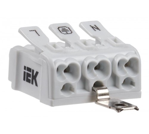 Клемма пружинная соединительная КСПз3-L+N+PE  UKZ-B06-3P-F0-E1-10  IEK